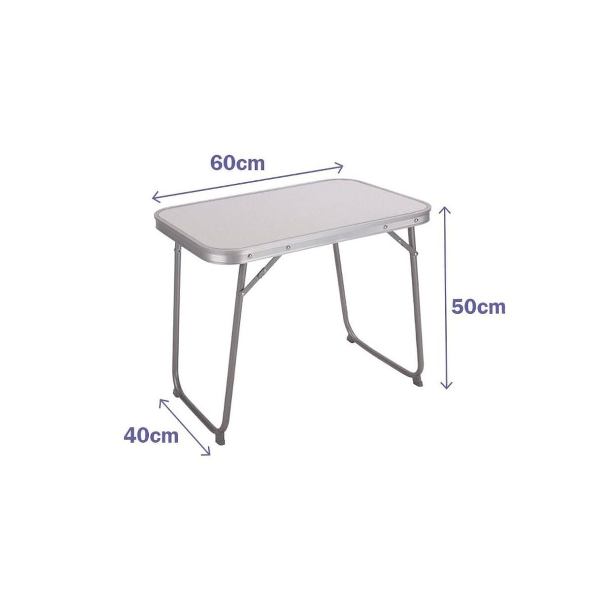 Mesa Dobrável Marbueno Branco 60 x 40 x 50 cm