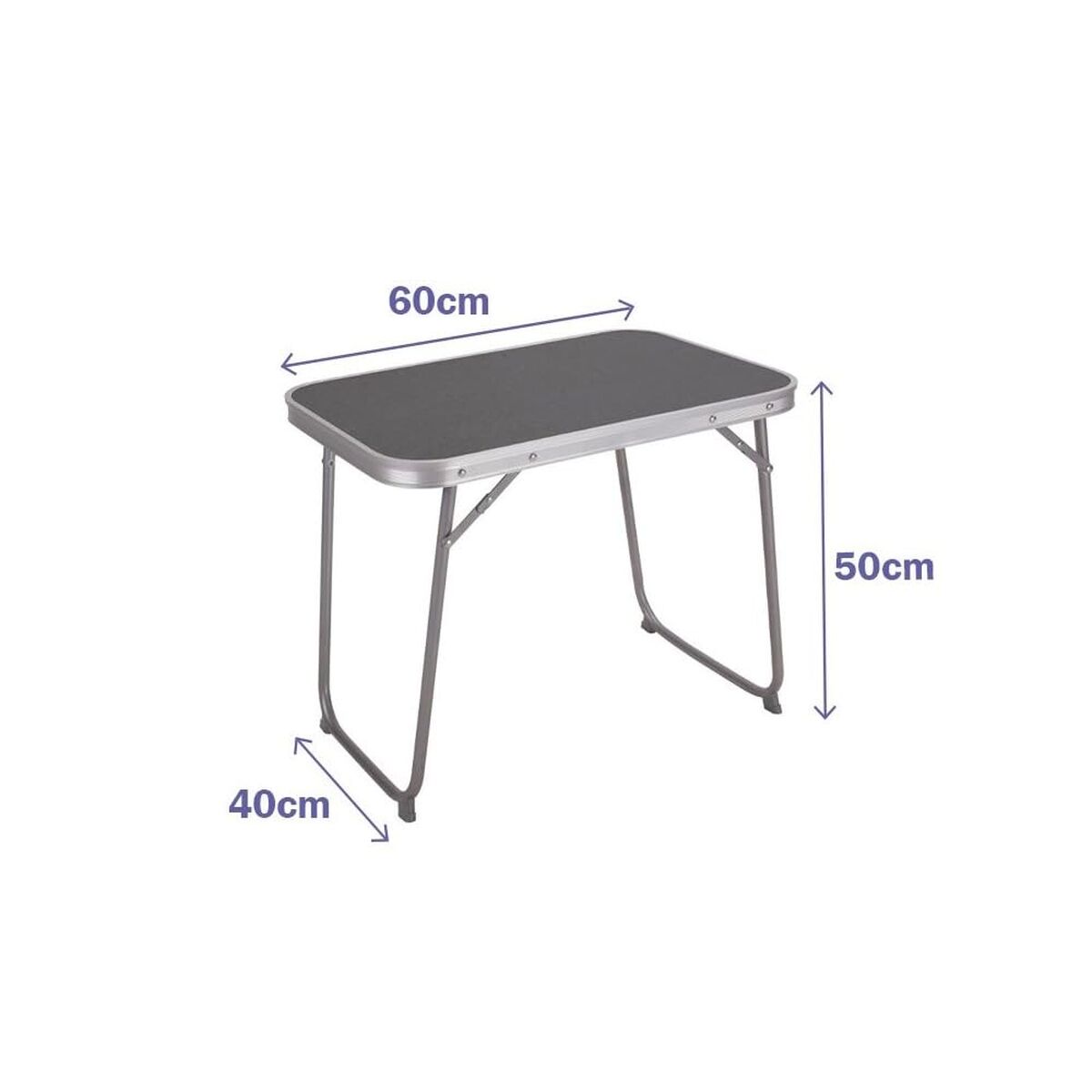 Mesa Dobrável Marbueno Cinzento 60 x 40 x 50 cm