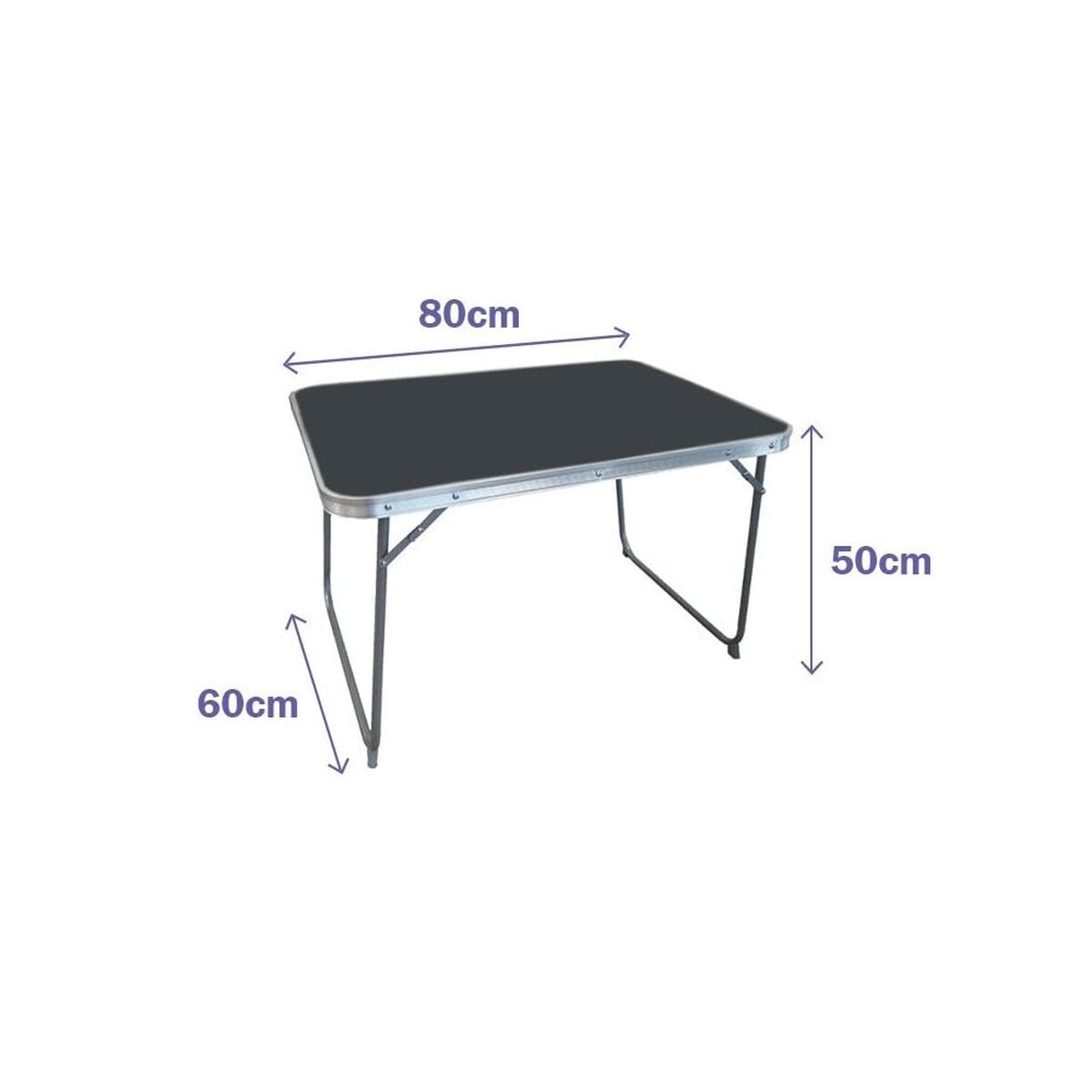 Mesa Dobrável Marbueno Cinzento 80 x 60 x 50 cm