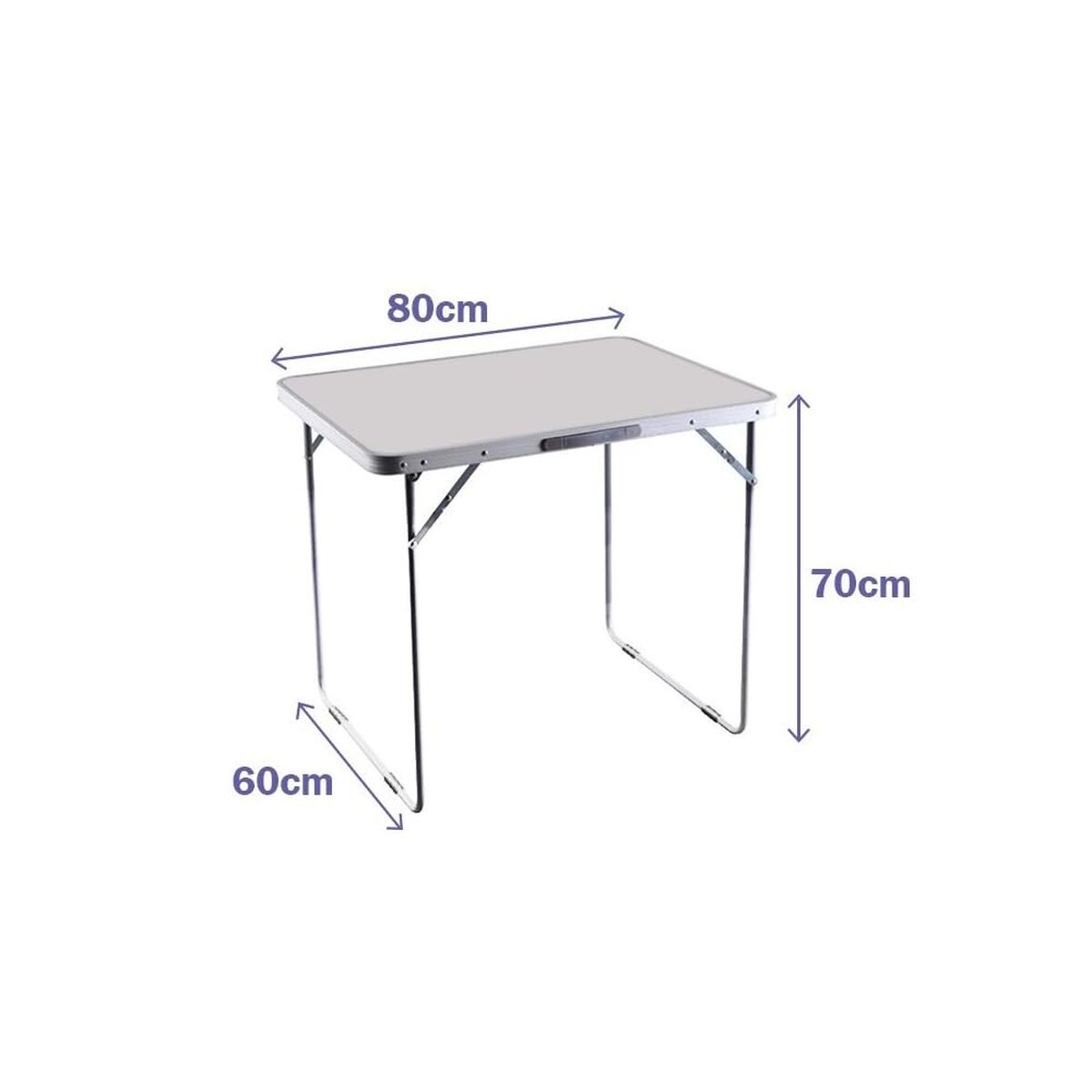 Mesa Dobrável Marbueno Branco 120 x 70 x 60 cm