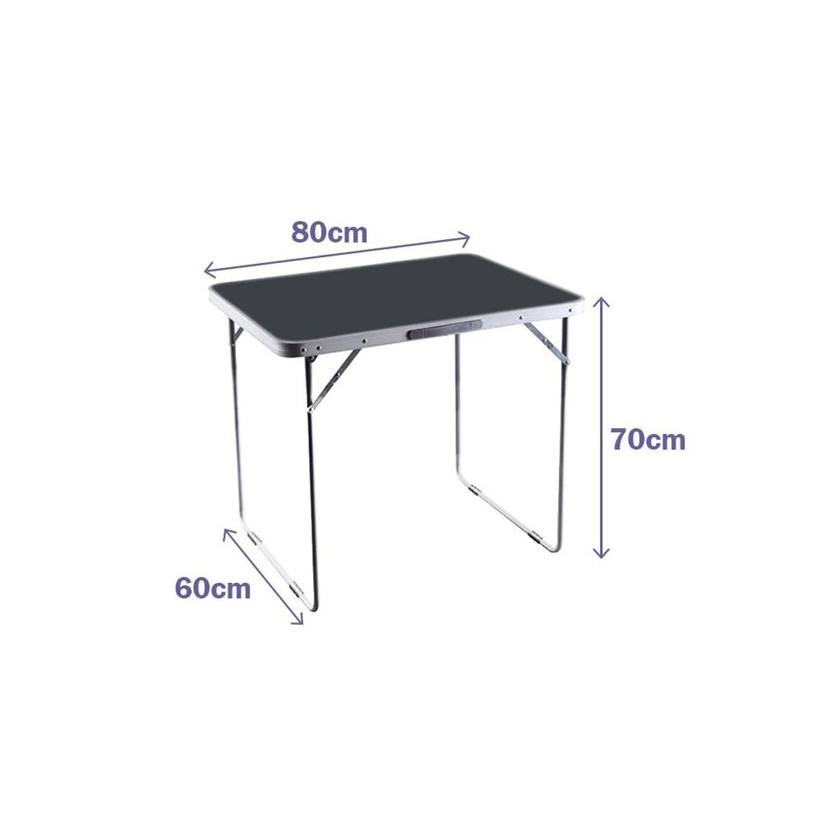 Mesa Dobrável Marbueno Cinzento 120 x 70 x 60 cm