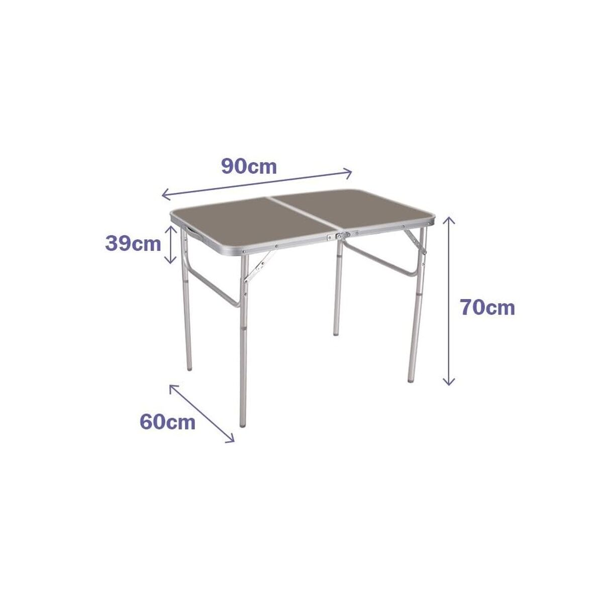 Mesa Dobrável Marbueno 90 x 70 x 60 cm