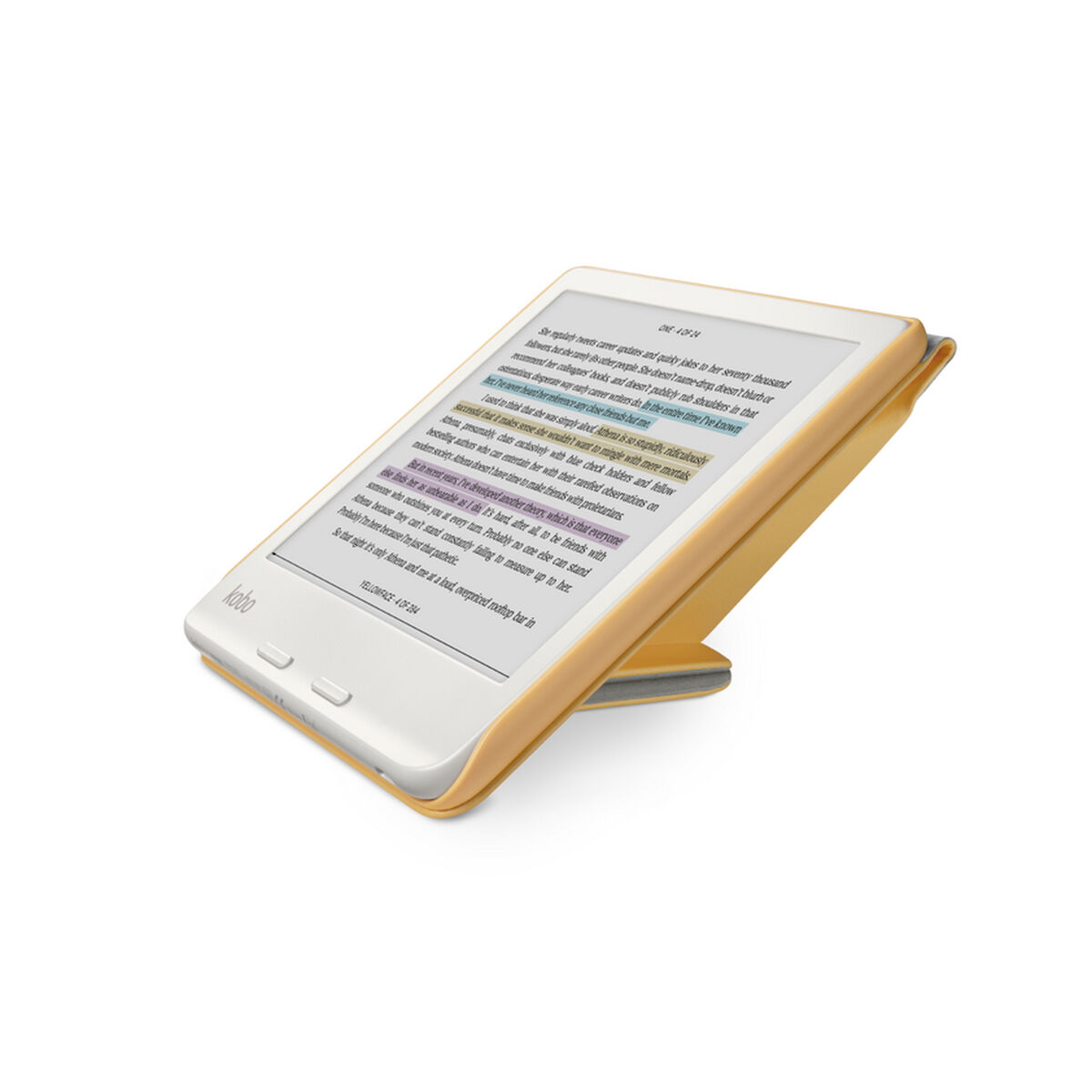 Estojo para eBook Rakuten N428-AC-YL-E-PU Amarelo 7"