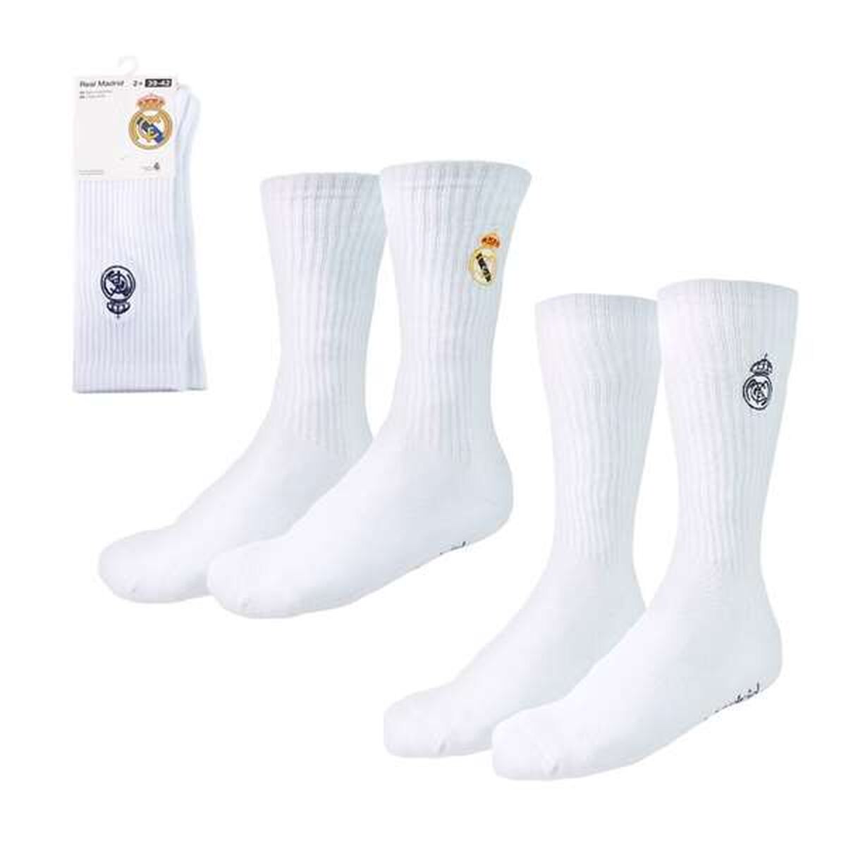 Meias Real Madrid C.F. Branco (Tamanho único) (35-38)