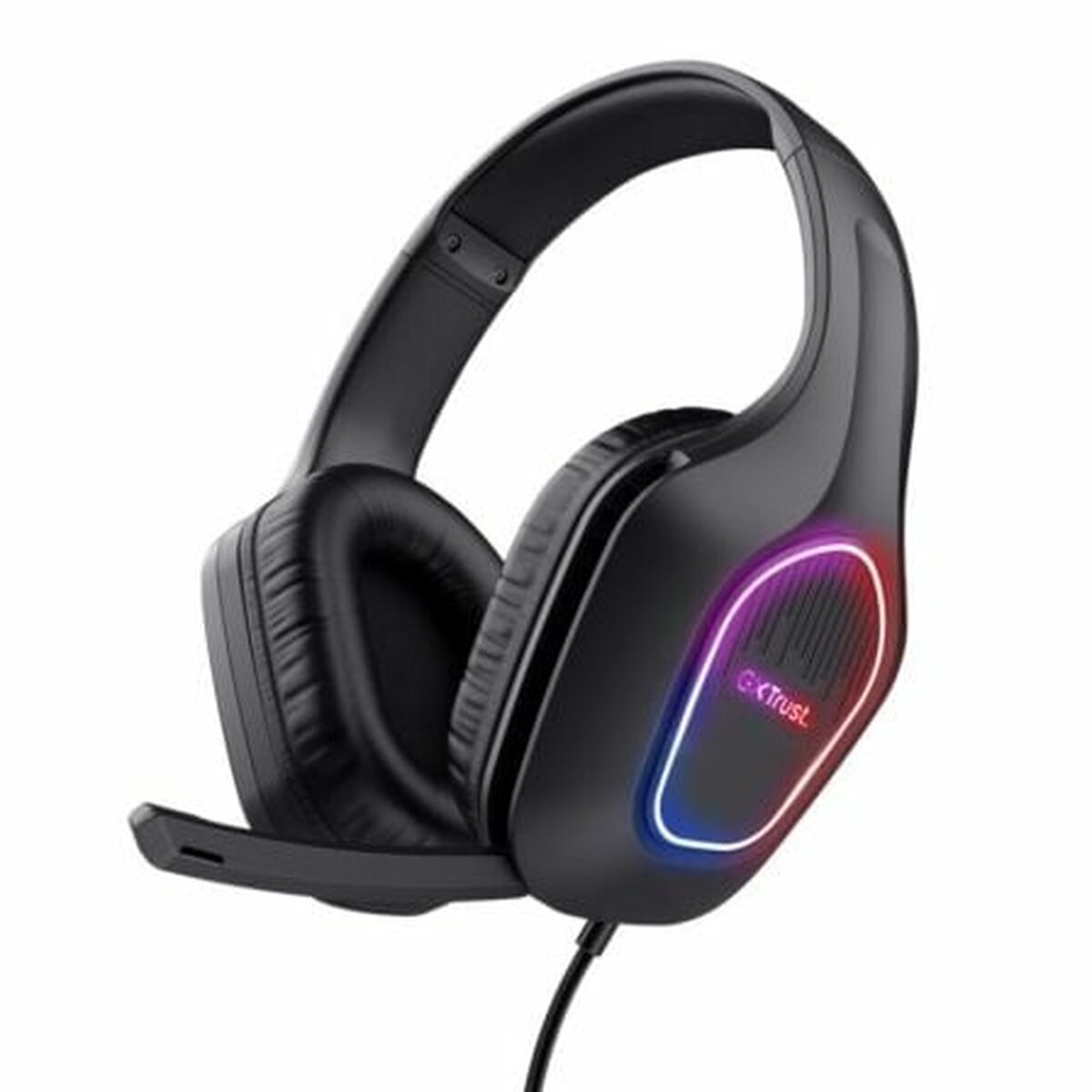 Auriculares com microfone para Vídeojogos Trust GXT 416 Zirox Preto Multicolor