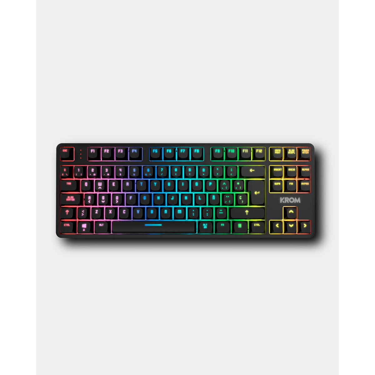 Rato Gaming Krom NXKROMKERNELPROSP Branco Qwerty espanhol