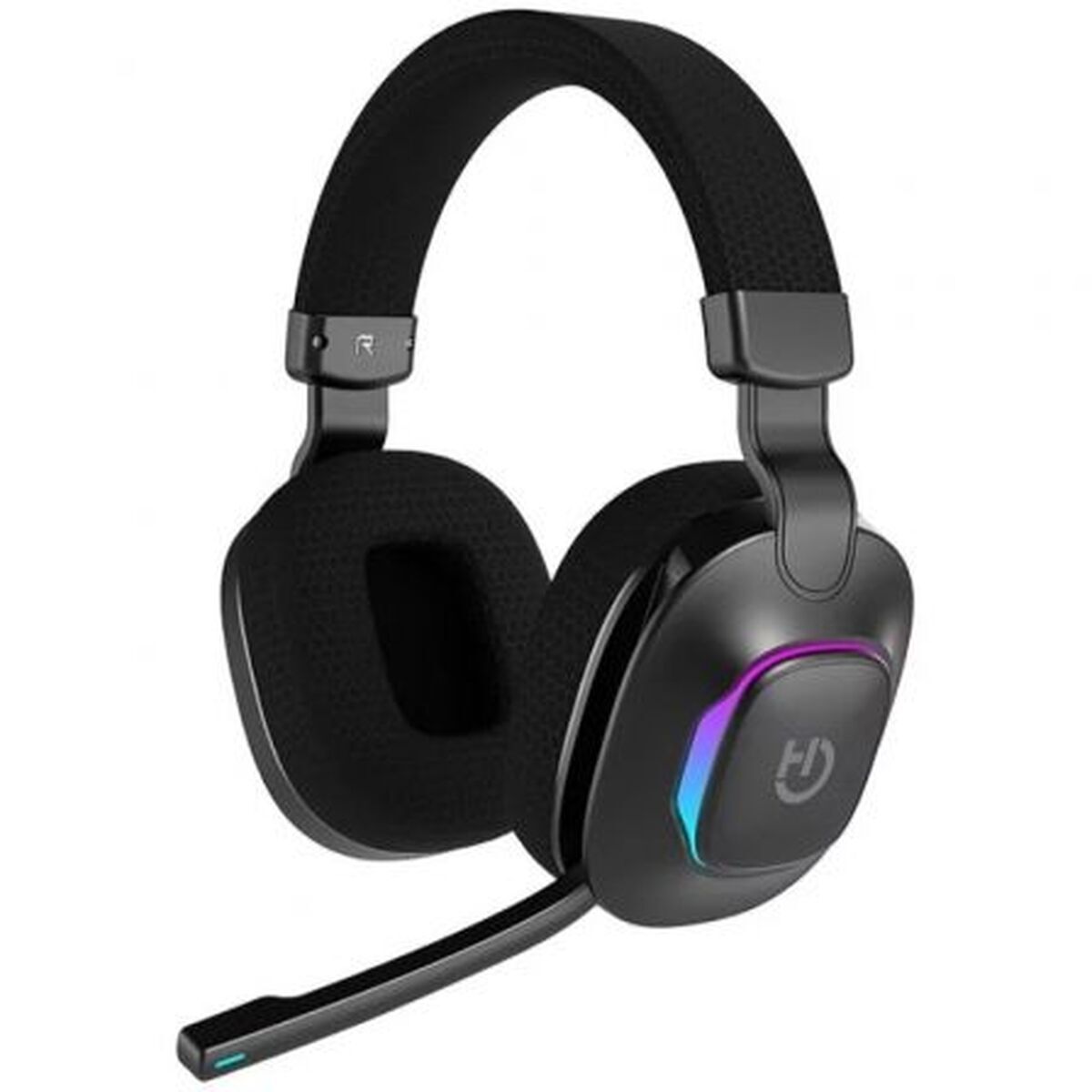 Fones de Ouvido de Tiaras Hiditec Vortex ARGB Preto Multicolor