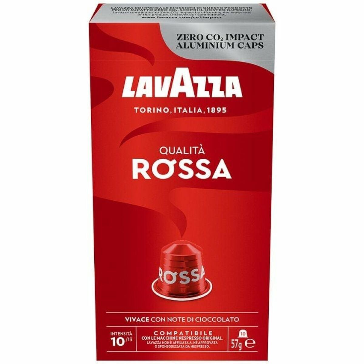 Cápsulas de café Lavazza Qualitá Rossa 10 Peças (10 Unidades)