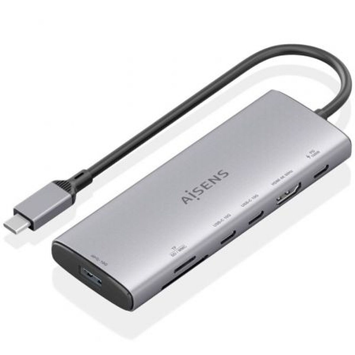 Dockstation Aisens ASUC-7P031-GR Cinzento