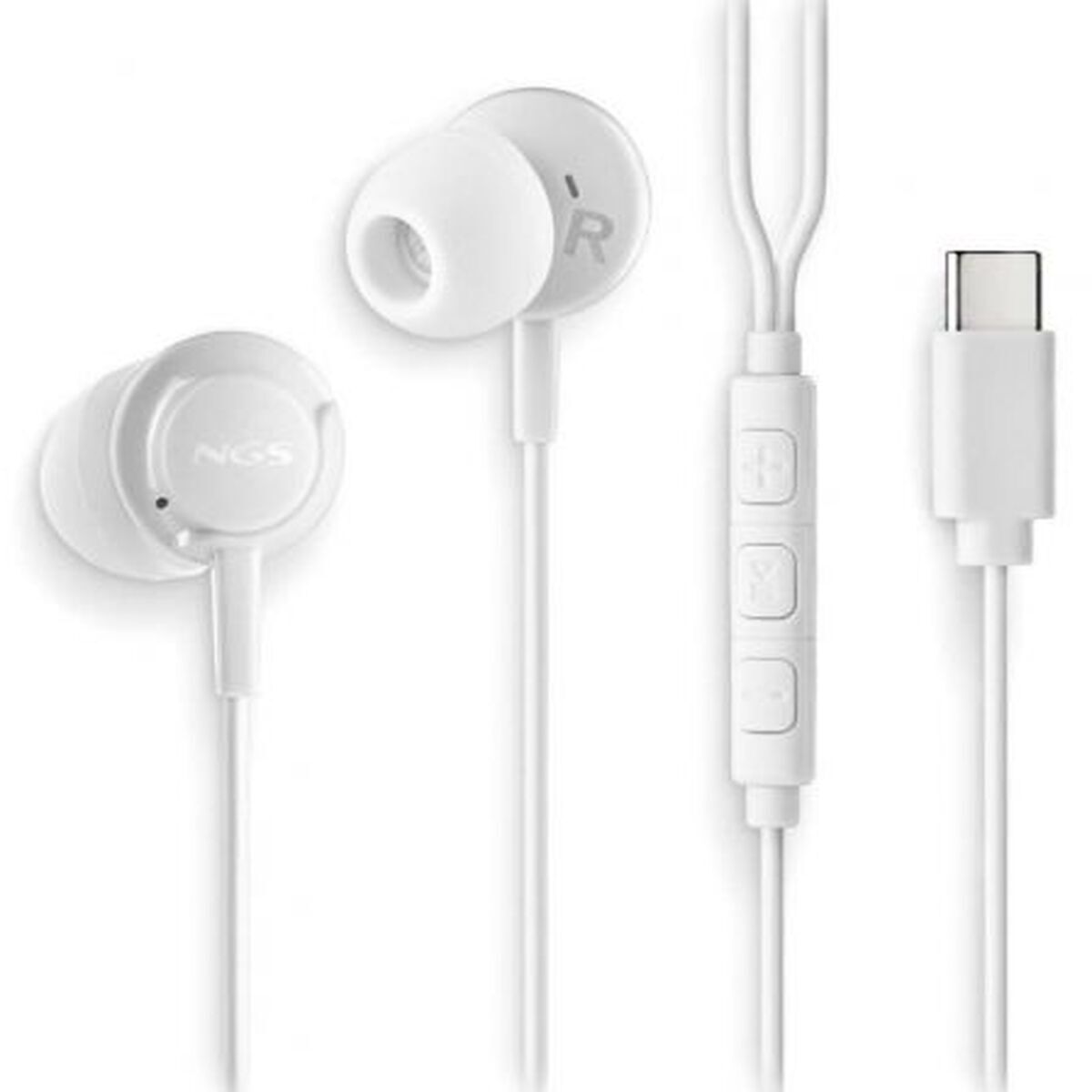 Auriculares NGS CROSSSTEPWHITE Branco