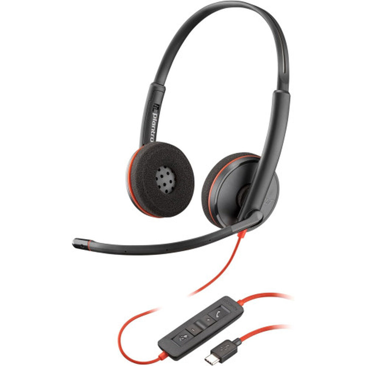 Auriculares Poly 8X222AA Preto