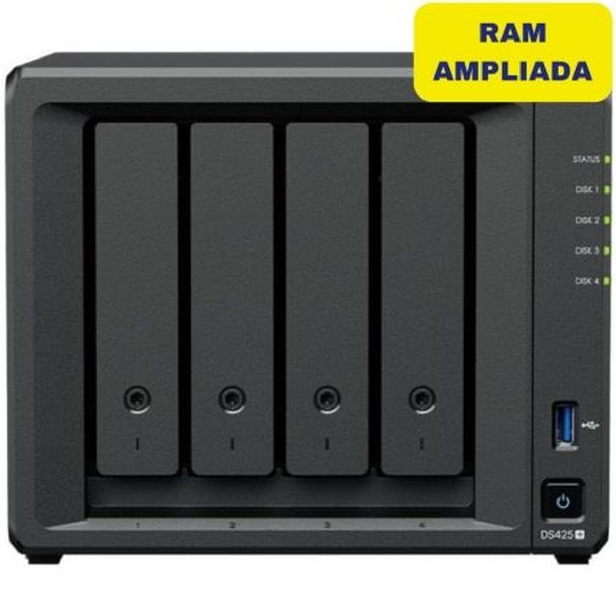 Armazenamanto em Rede NAS Synology DS425+/6G Preto