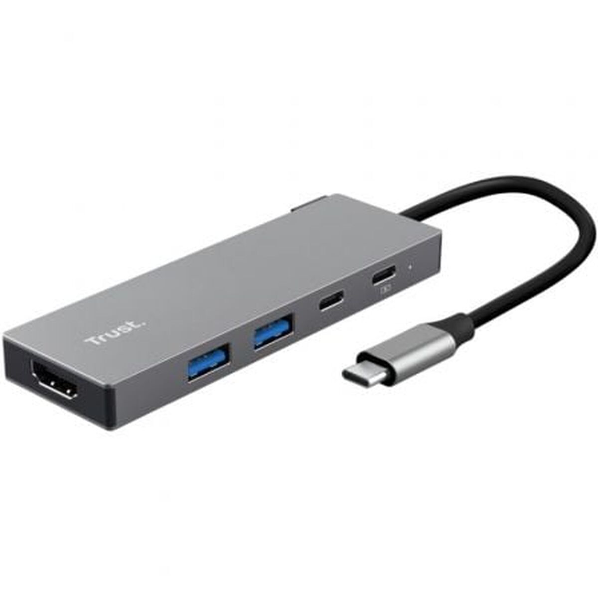 Hub USB Trust 26062 Cinzento