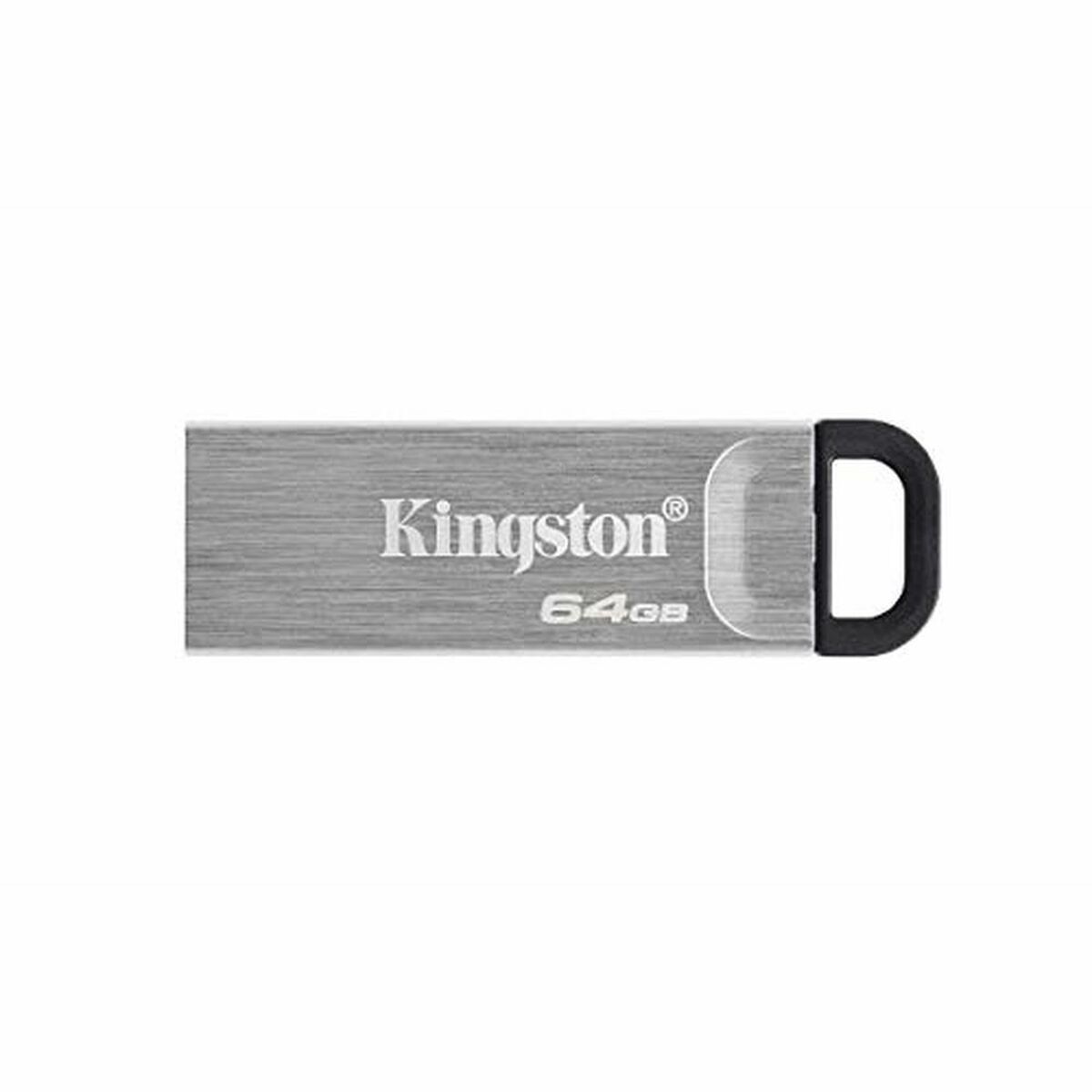 Memória USB Kingston Kyson Preto Prateado 64