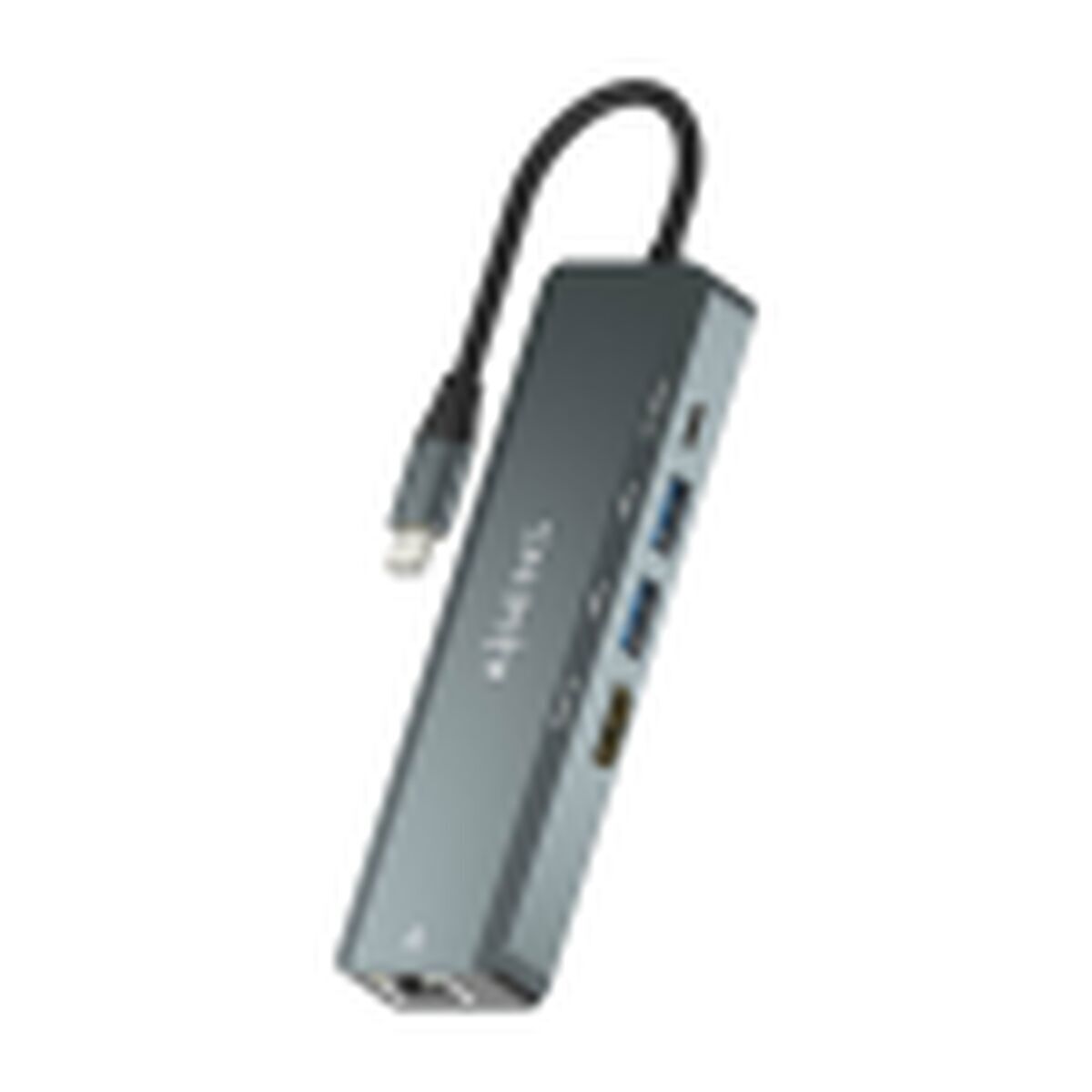 Hub USB Aisens ASUC-5P011-GR Cinzento Multicolor 100 W