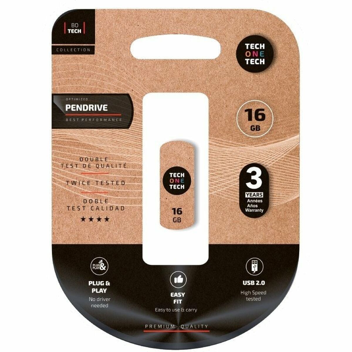 Memória USB Tech One Tech Pro Smart Clip Branco 16