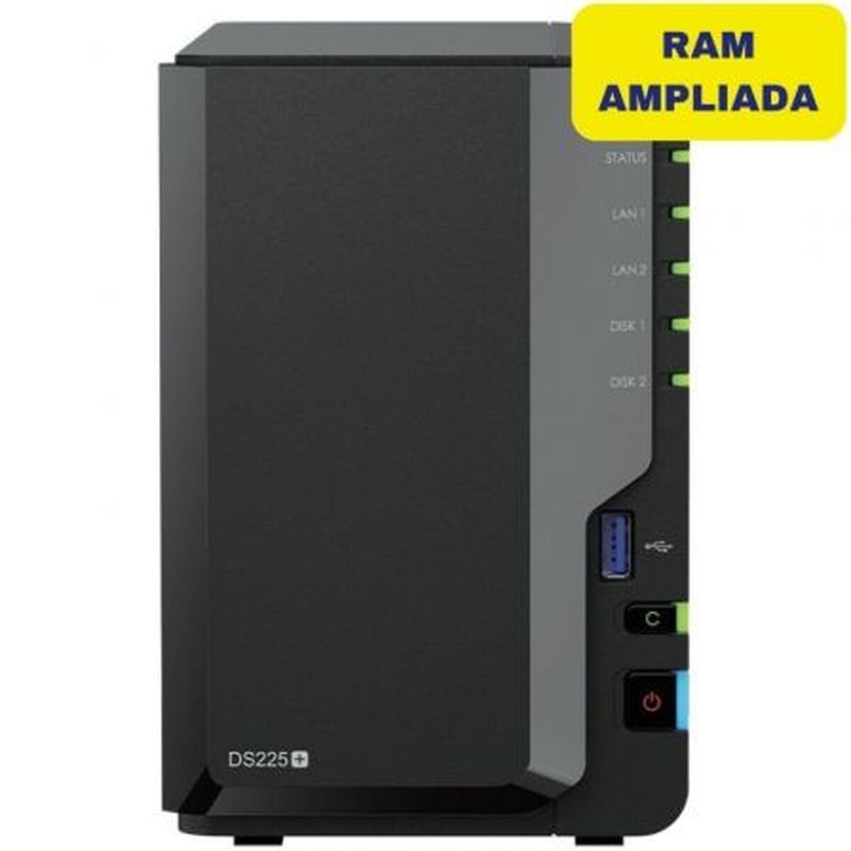 Armazenamanto em Rede NAS Synology DS225+/6G Preto