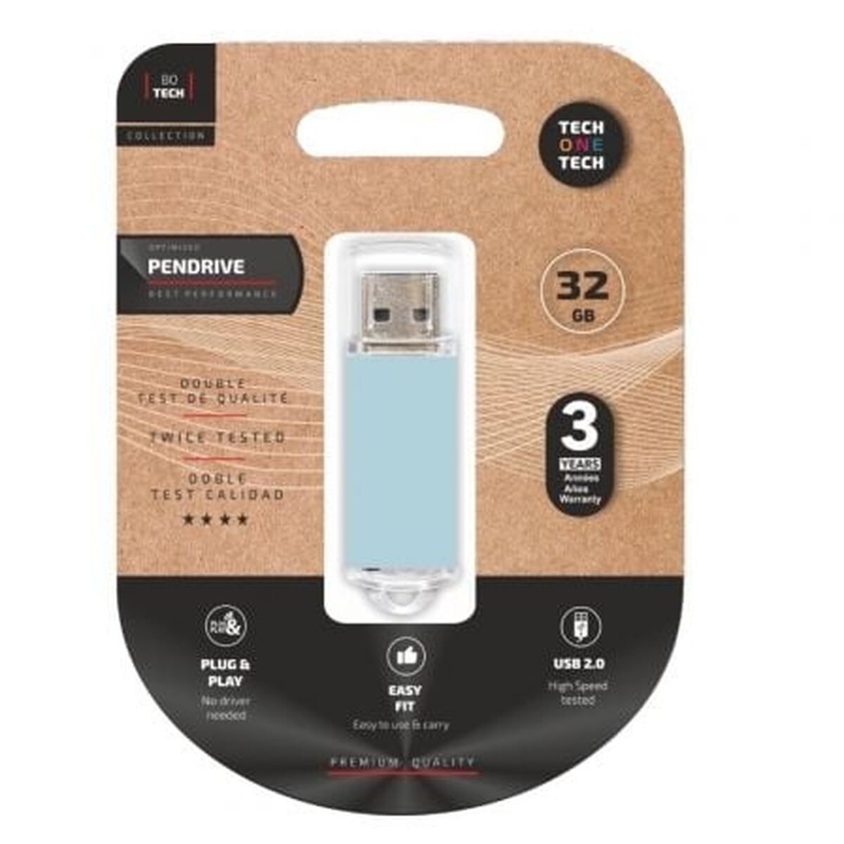 Memória USB Tech One Tech TEC3010-32 Azul 32
