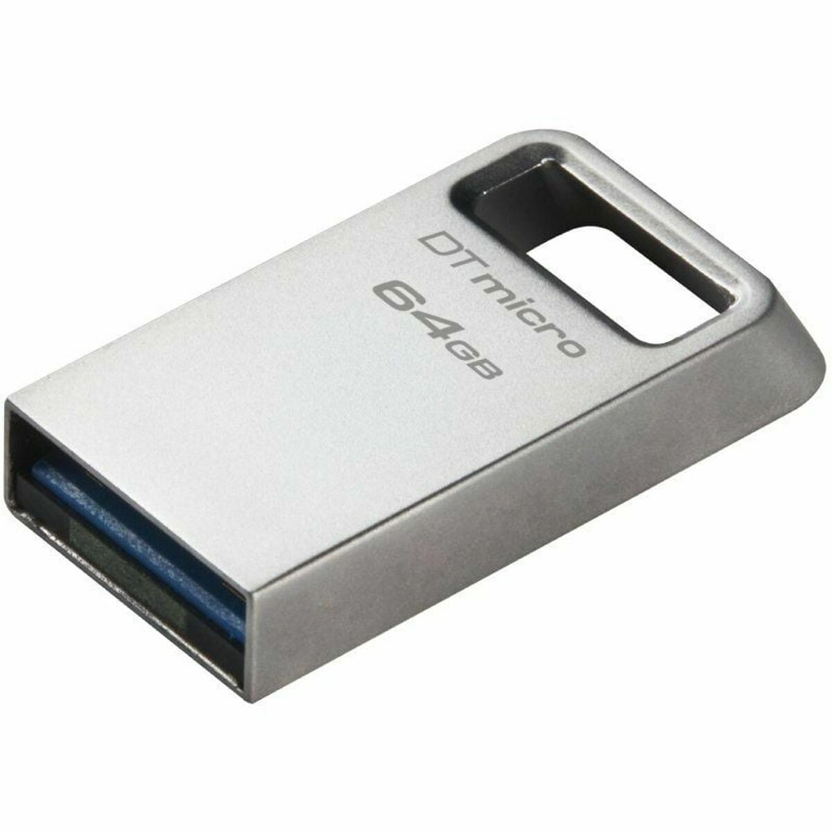 Memória USB Kingston Micro Preto Prateado 64