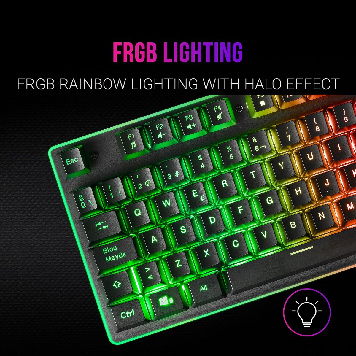 Teclado e Rato para Vídeojogos Mars Gaming MCPXBES Preto Qwerty espanhol