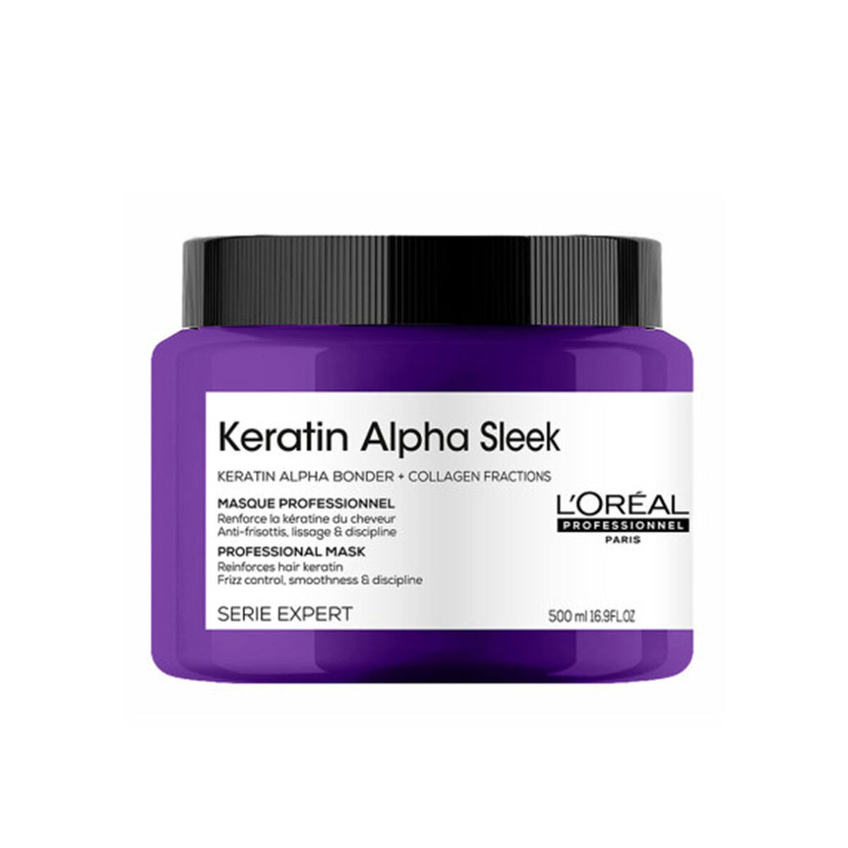 Máscara Capilar L'Oreal Professionnel Paris KERATIN ALPHA SLEEK 500 ml