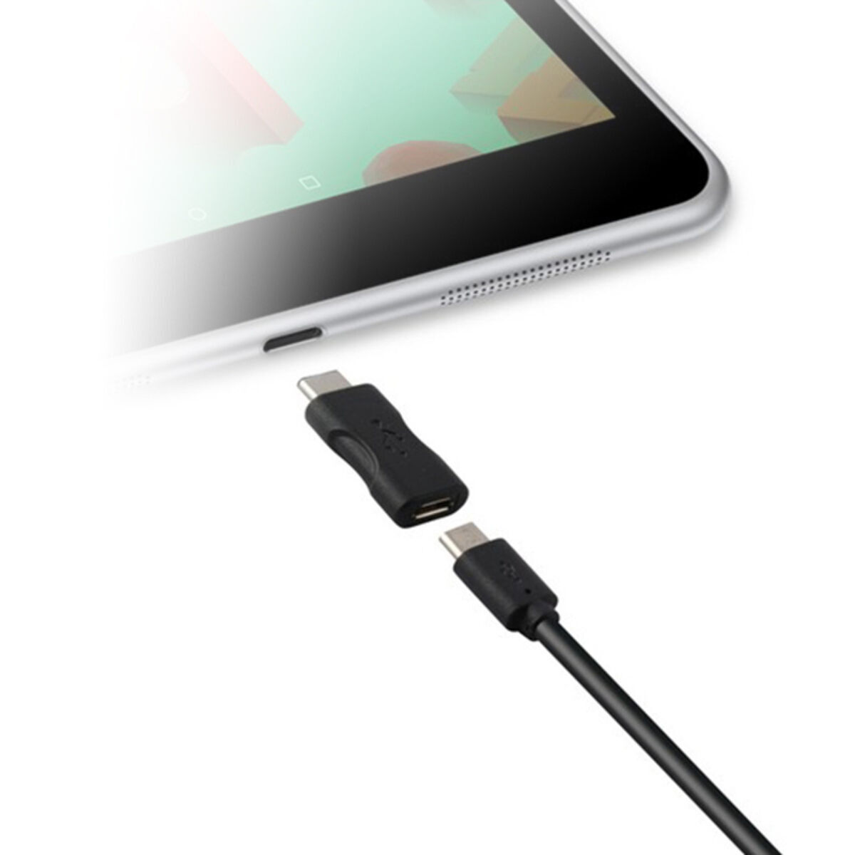 Adaptador USB 2.0 para USB-C 3.1 KSIX BXADAPC02
