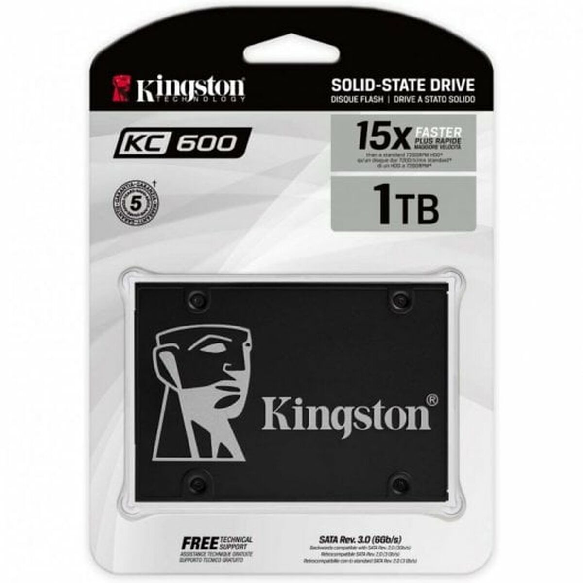 Disco Duro Kingston KC600 1 TB SSD