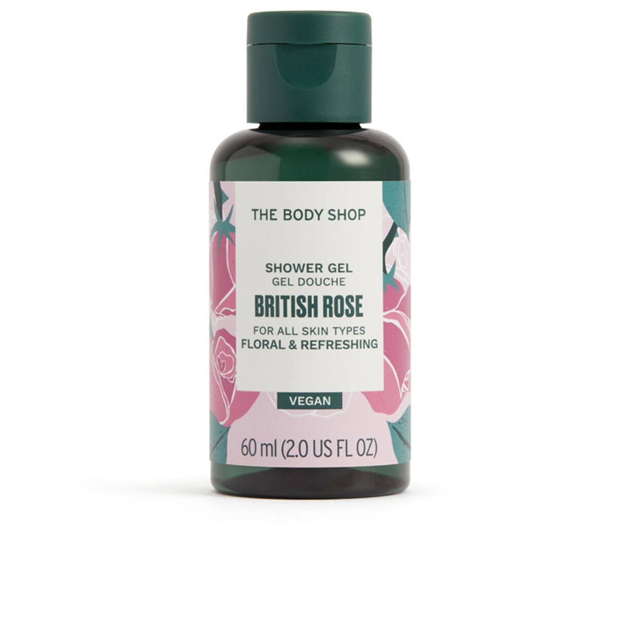 Gel de duche The Body Shop BRITISH ROSE 60 ml