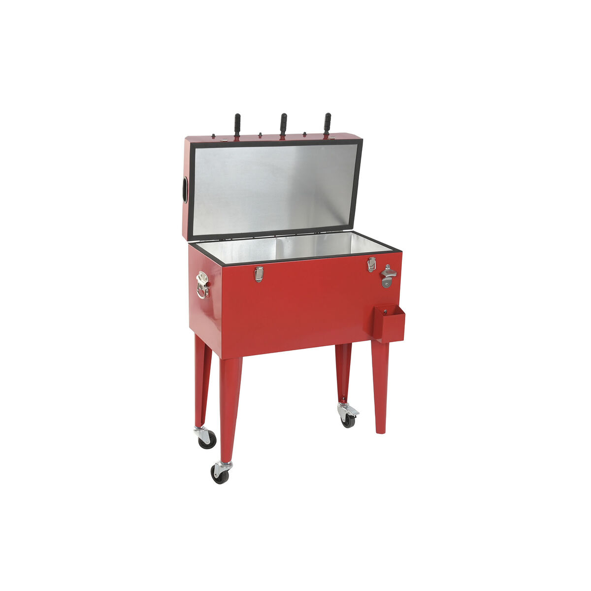 Frigorífico Portátil Home ESPRIT Vermelho Metal Polipropileno 71 X 59 X 95 CM