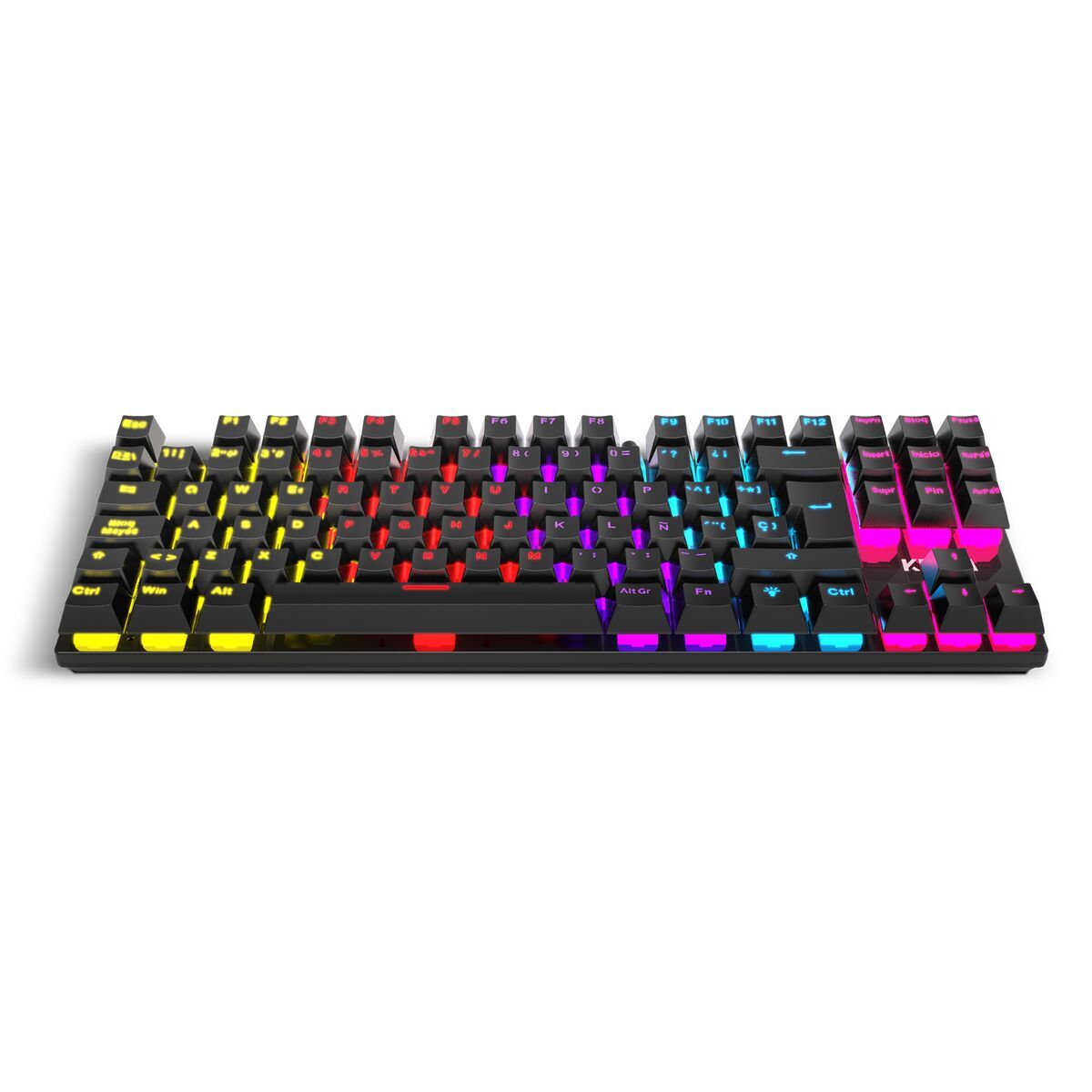Teclado Krom Kasic TKL Preto LED RGB Retroiluminação