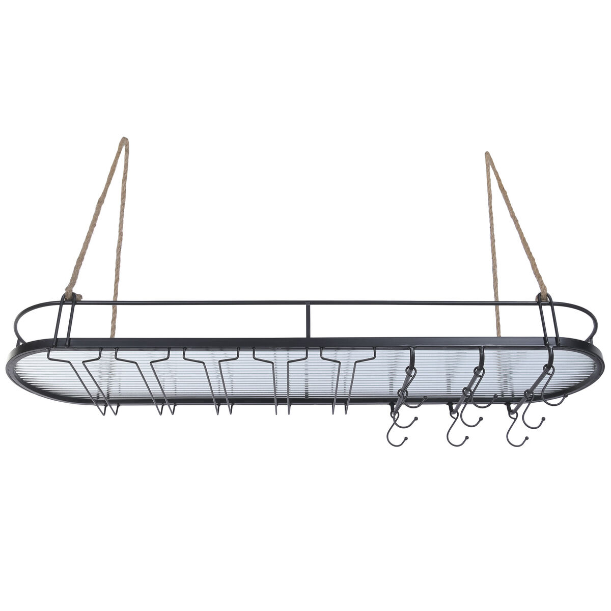 Suporte para garrafas Home ESPRIT Preto 119 X 29 X 15 CM