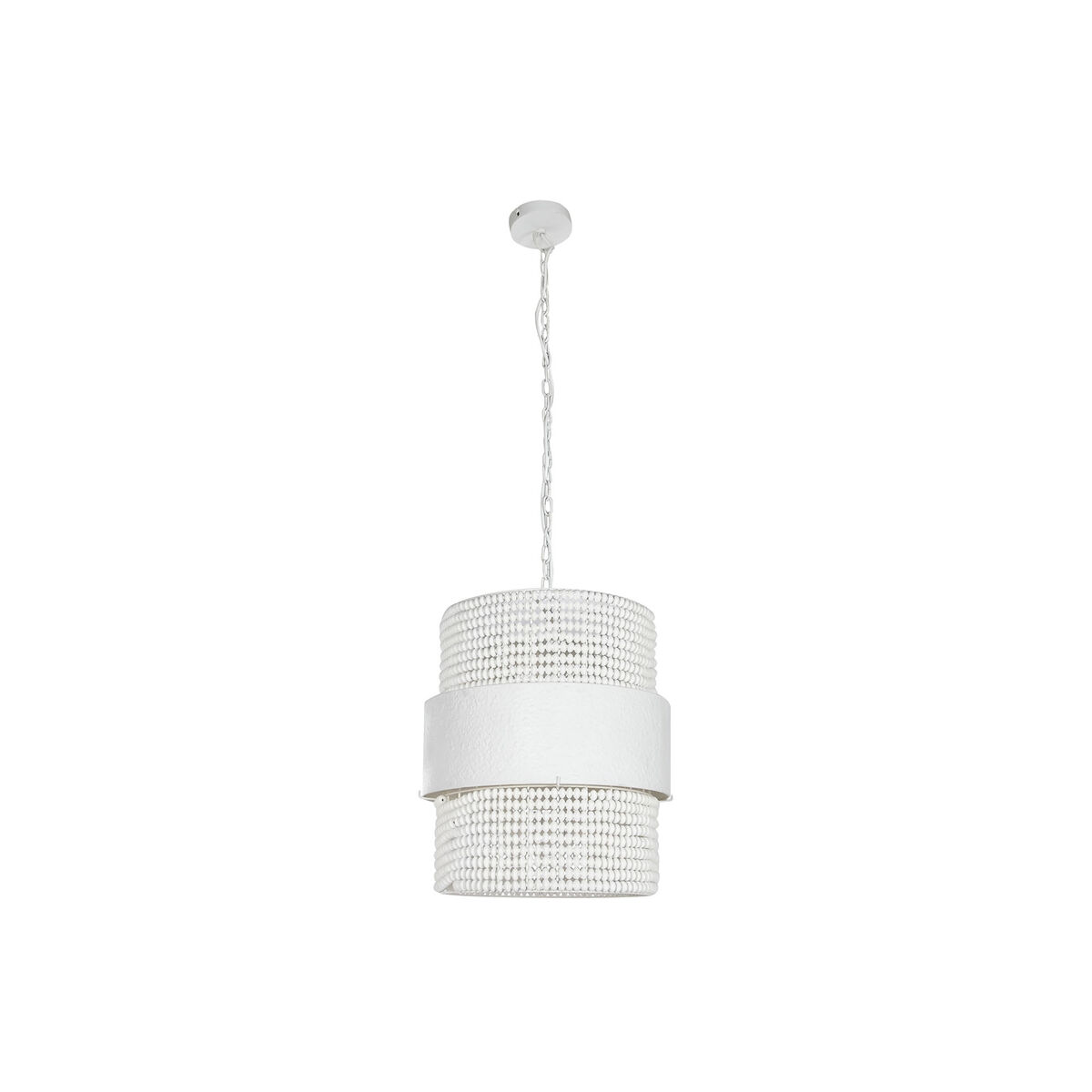 Candeeiro de teto Home ESPRIT Branco Madeira Metal Ferro 50 W 51 x 60 x 69 cm