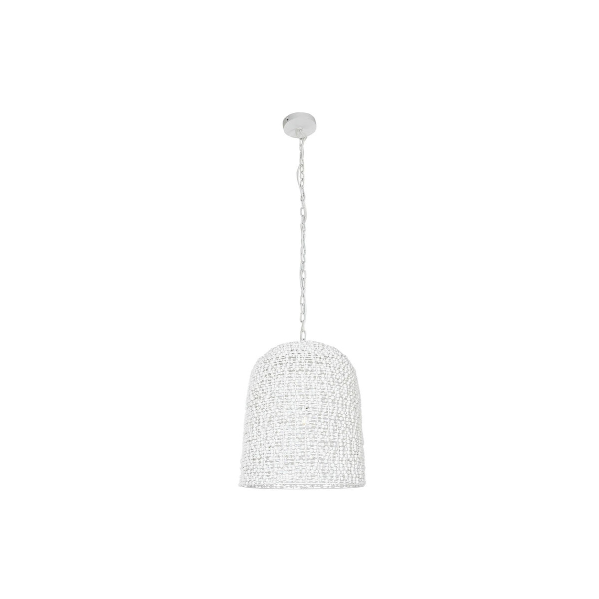 Candeeiro de teto Home ESPRIT Branco Madeira Ferro 50 W 58 x 58 x 71 cm