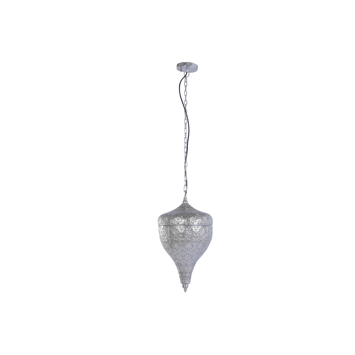 Candeeiro de teto Home ESPRIT Prateado Metal 50 W 30 x 30 x 55 cm