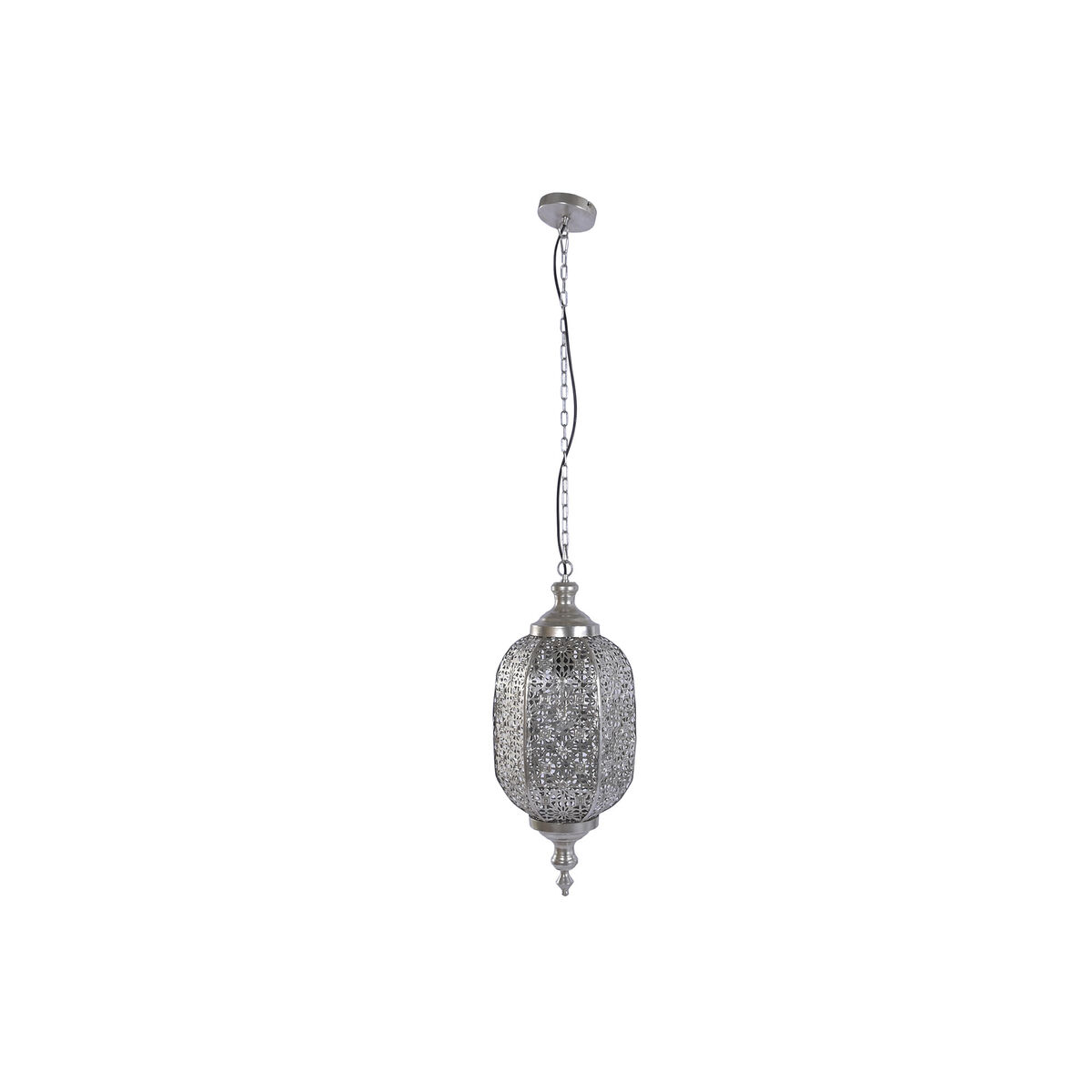 Candeeiro de teto Home ESPRIT Prateado Metal 50 W 28 X 28 X 140 CM