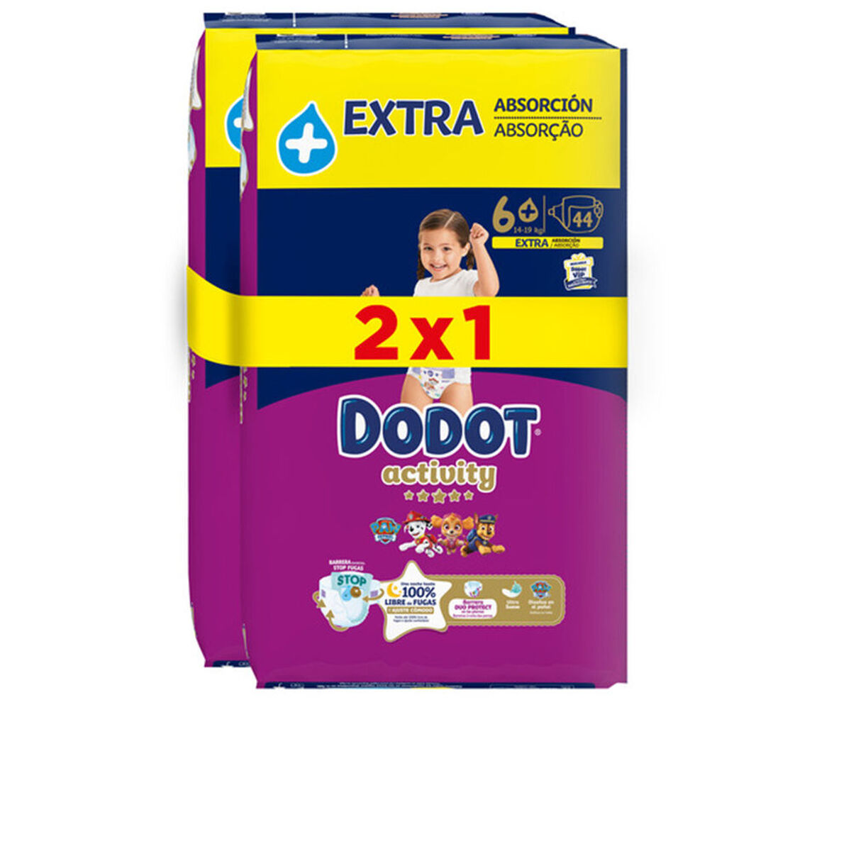 Fraldas descartáveis Dodot ACTIVITY EXTRA (88 Unidades)