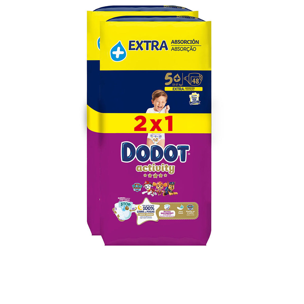 Fraldas descartáveis Dodot ACTIVITY EXTRA (96 Unidades)