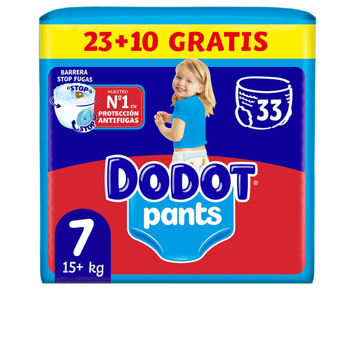 Fraldas descartáveis Dodot Pants 33 Unidades