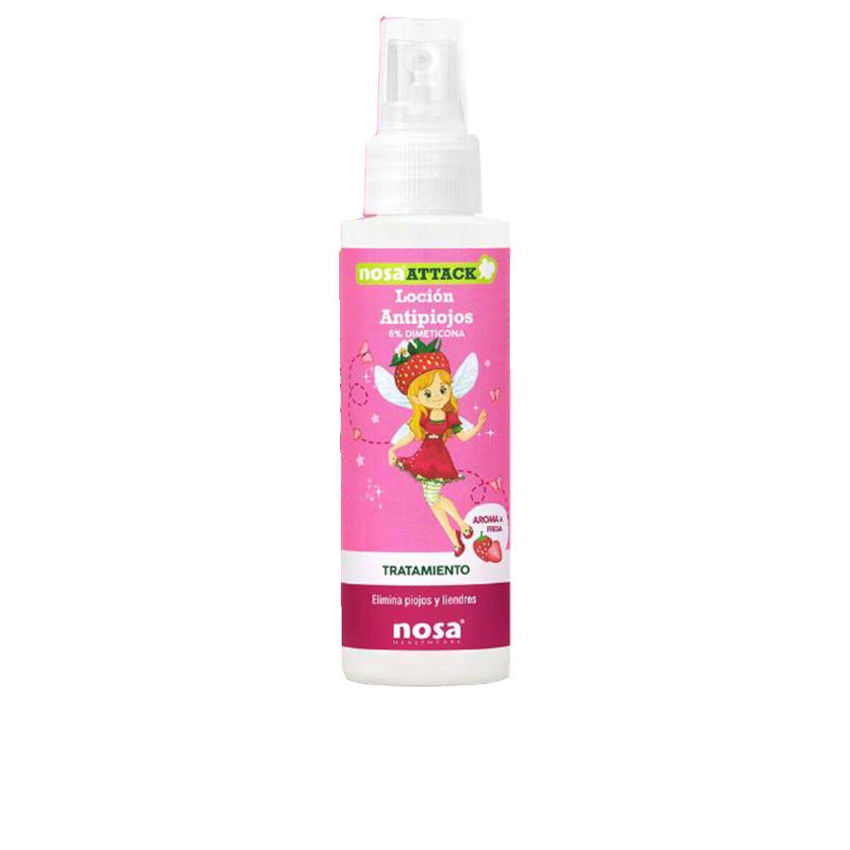 Loção Antipiolhos Nosa Healthcare ATTACK 100 ml Morango