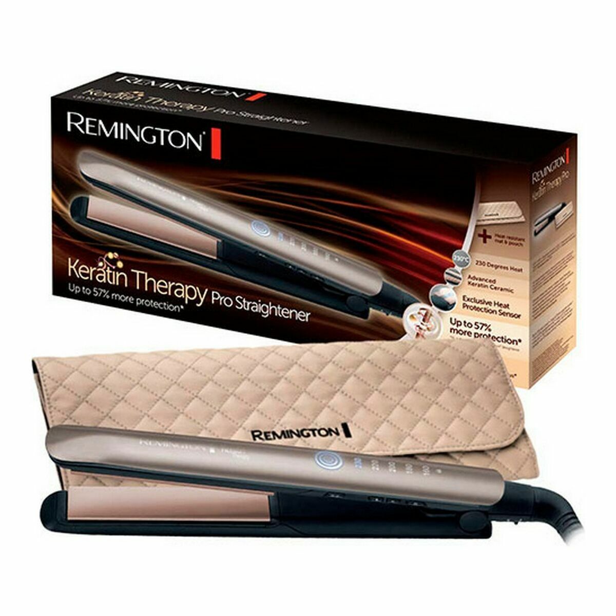 Ferro de Cabelo Remington S8590 Cinzento 8,5 x 16 x 37 cm