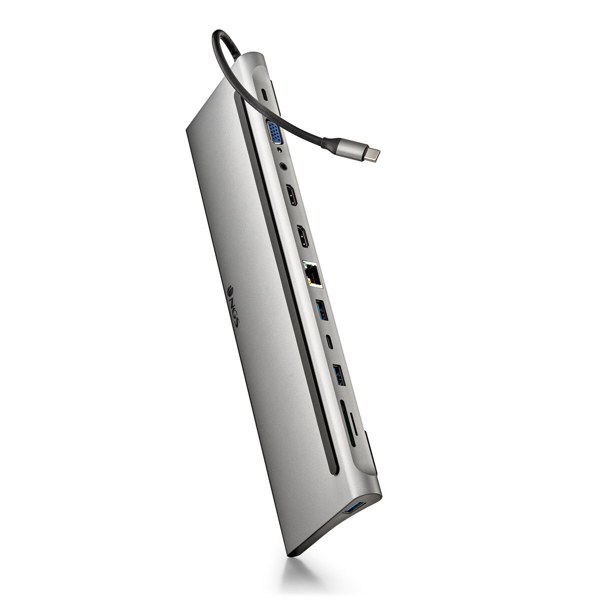 Hub USB NGS WONDERDOCK12 Cinzento Prateado