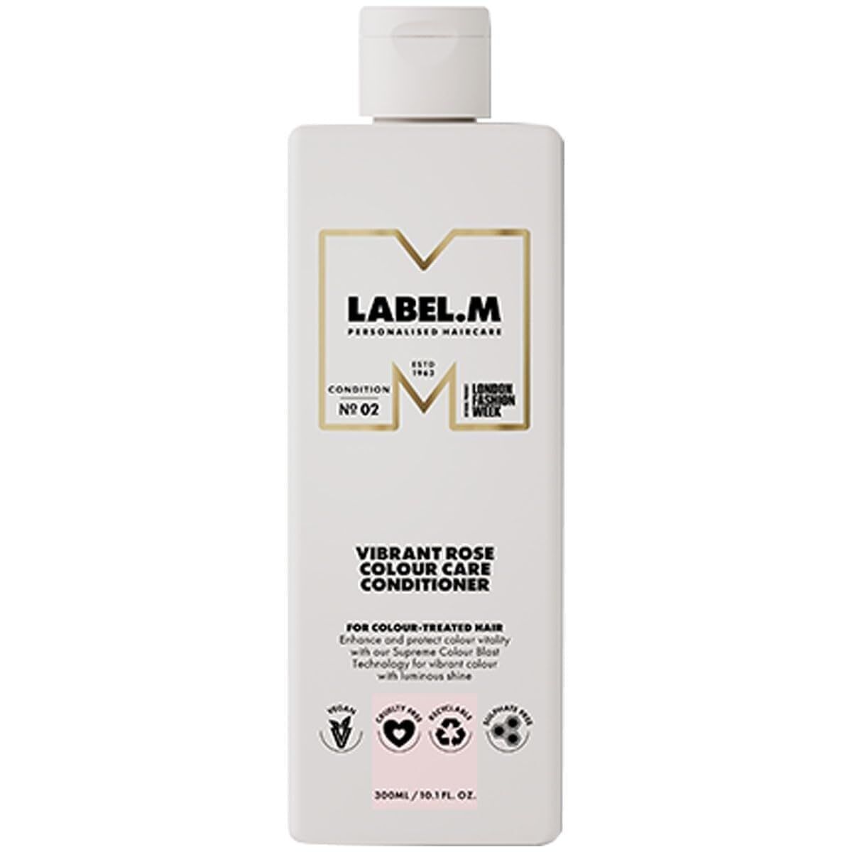 Amaciador para Cabelos Tingidos Label.M Vibrant Rose 1 L