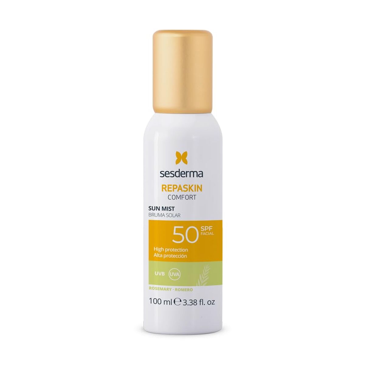 Bruma Solar Protetora Sesderma Repaskin Comfort Rosemary Spf 50 100 ml
