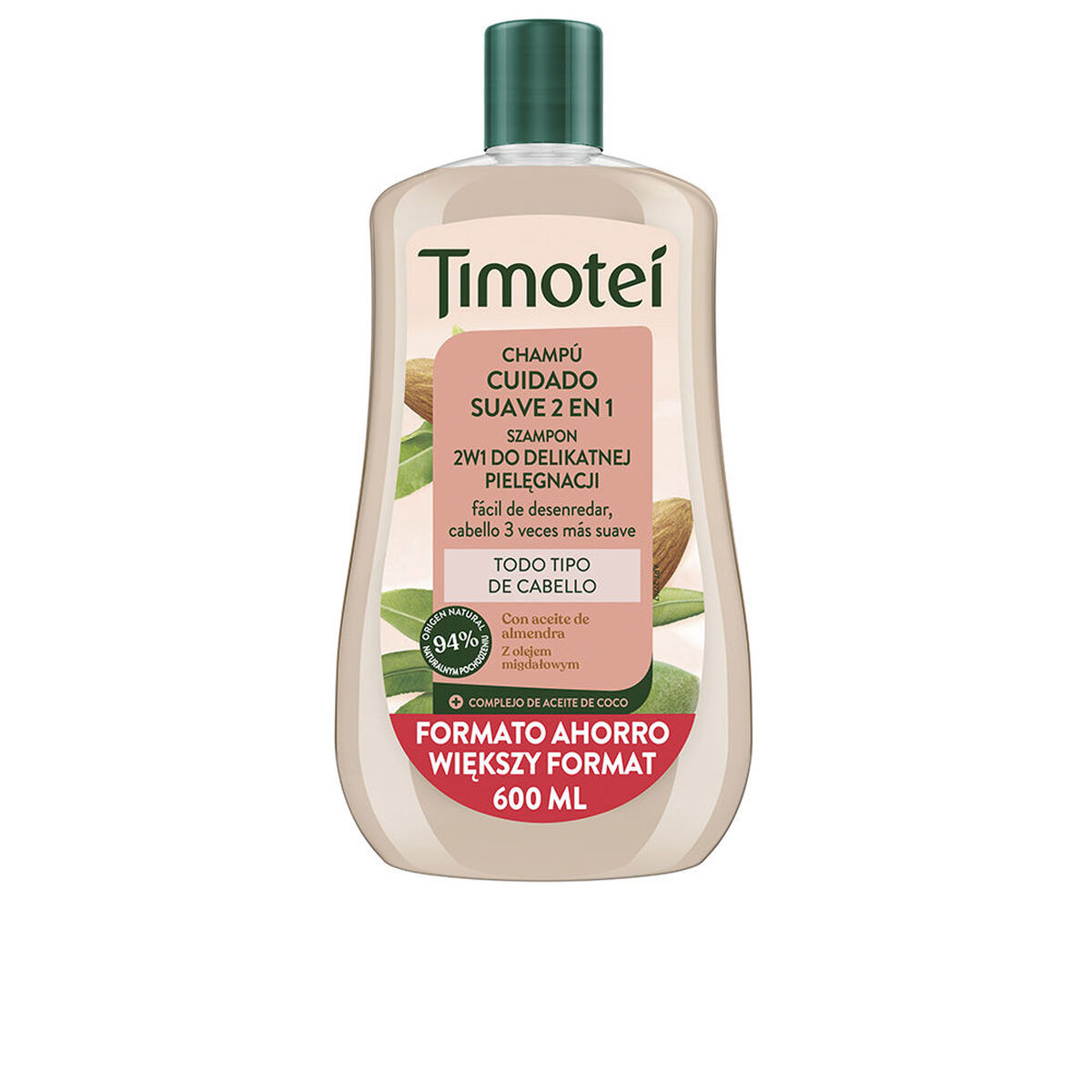 Champô Timotei TIMOTEI 2 EN 1 ALMENDRAS 600 ml