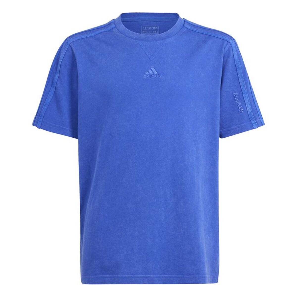 Camisola de Manga Curta Infantil Adidas IS4648 7-8 Anos Azul