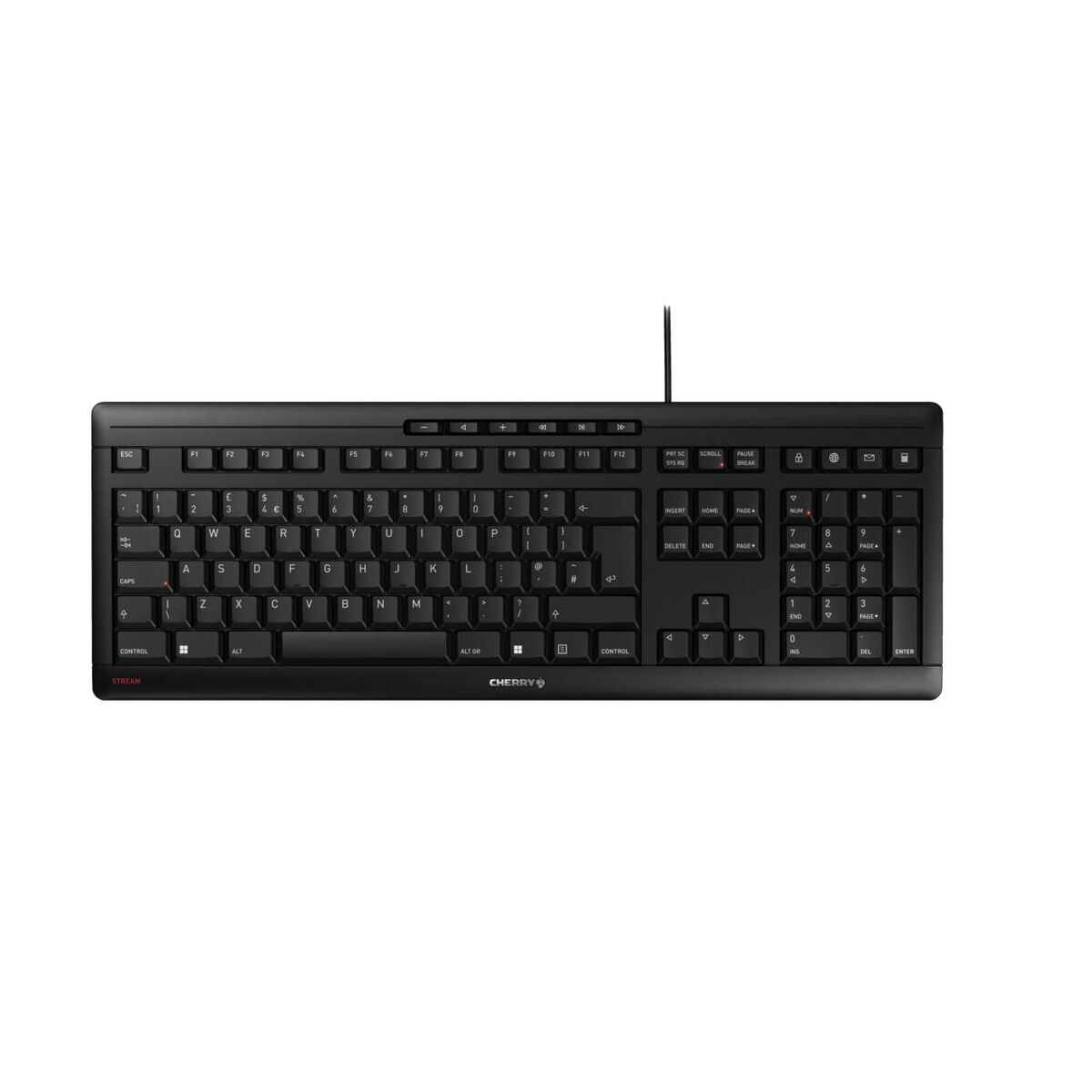Teclado Cherry JK-8500GB-2 Preto Qwerty espanhol QWERTY Qwerty UK
