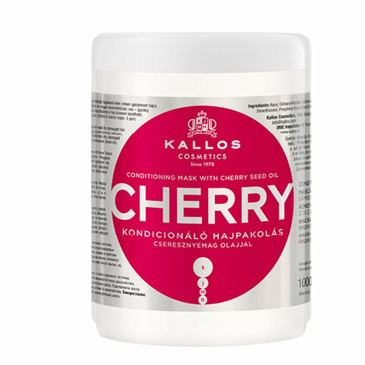 Máscara Capilar Kallos Cosmetics 1 L (1 Unidade)