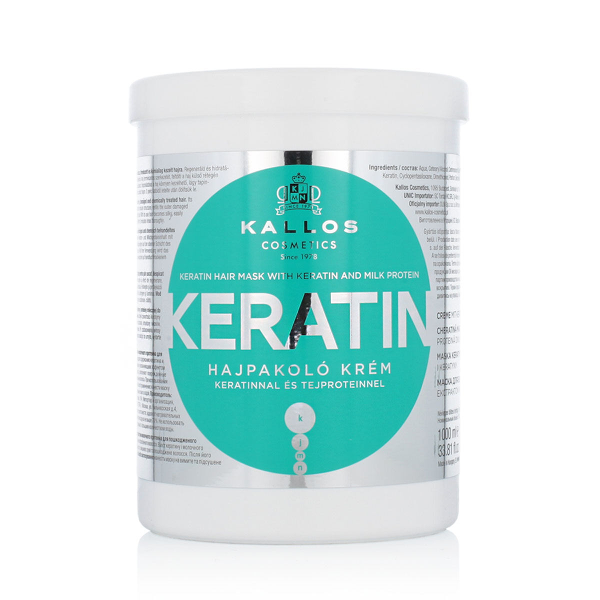Máscara Capilar Reparadora Kallos Cosmetics 1 L (1 Unidade)