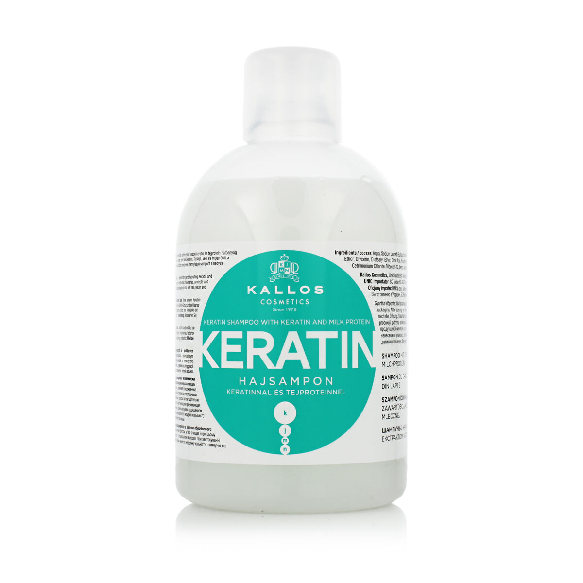 Champô de Queratina Kallos Cosmetics 1 L