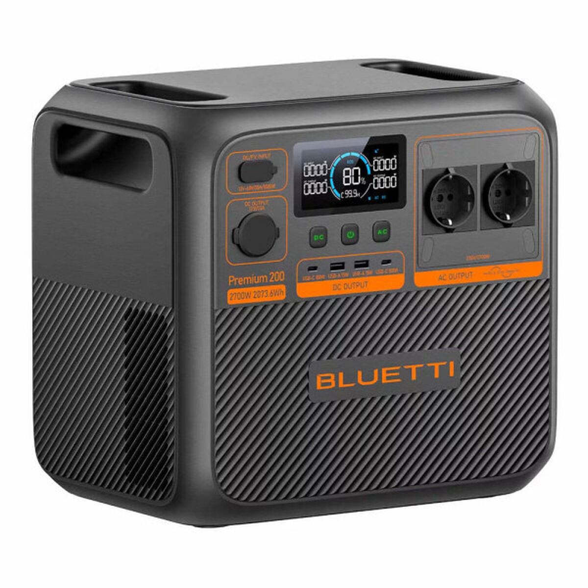 Sistema Interactivo de Fornecimento Ininterrupto de Energia Bluetti P-PR200V2-EU-GY-BL 2600 W
